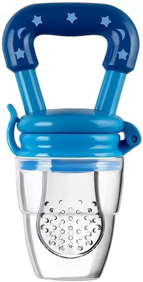 Silicone Baby Food Feeder & Teether BPA-Free Fruit Nibbler Star Blue (1 Pc) Feeder-image-33