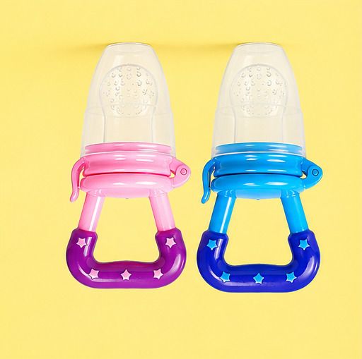 BPA Free Baby Fruit Feeder & Food Feeder with Easy Grip Handle Pack 2 Feeder-image-44