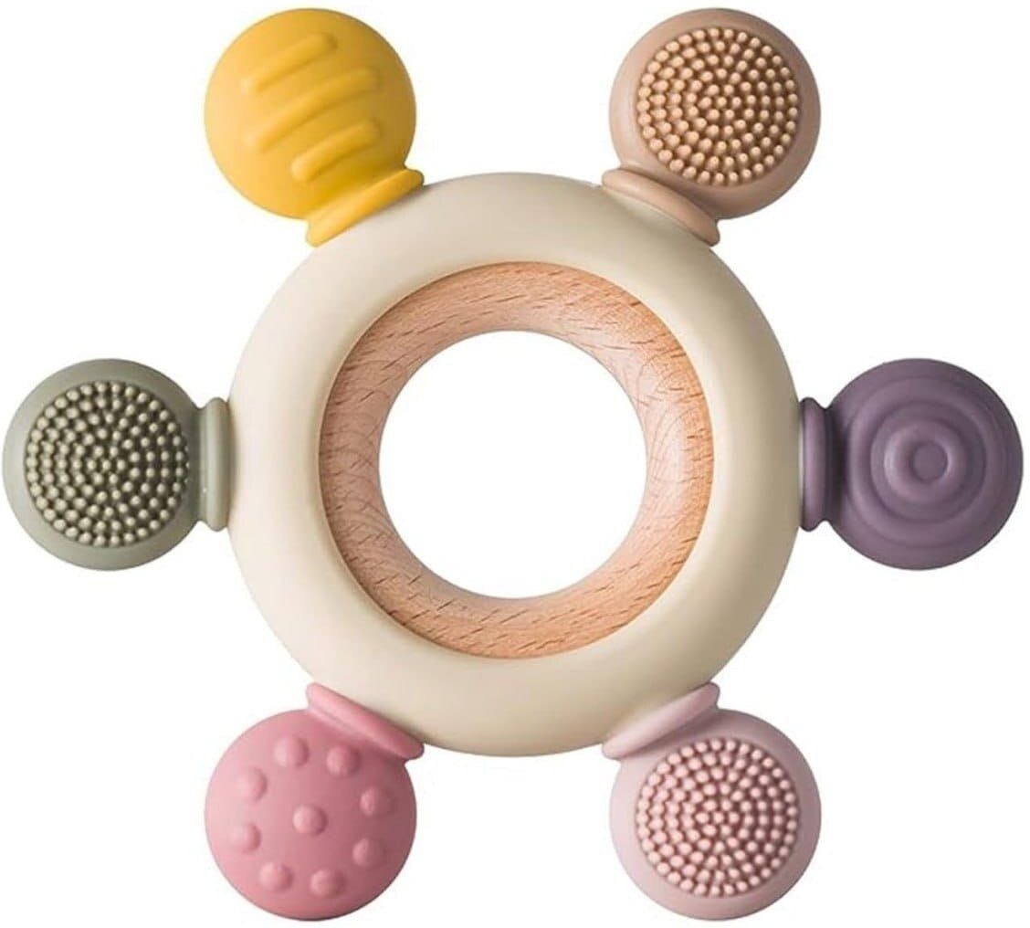 Baby Silicone Teether Ring Teether-image-37