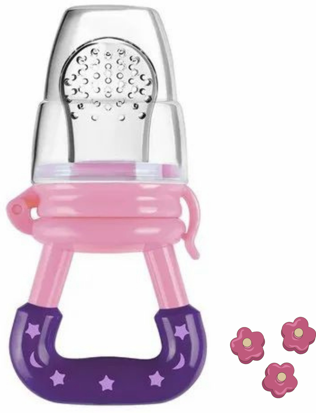 aapni dukan SST Sales Baby Food And Fruit Nibbler & Pacifier Teether BPA Free Nibbler BN197 Feeder image 1