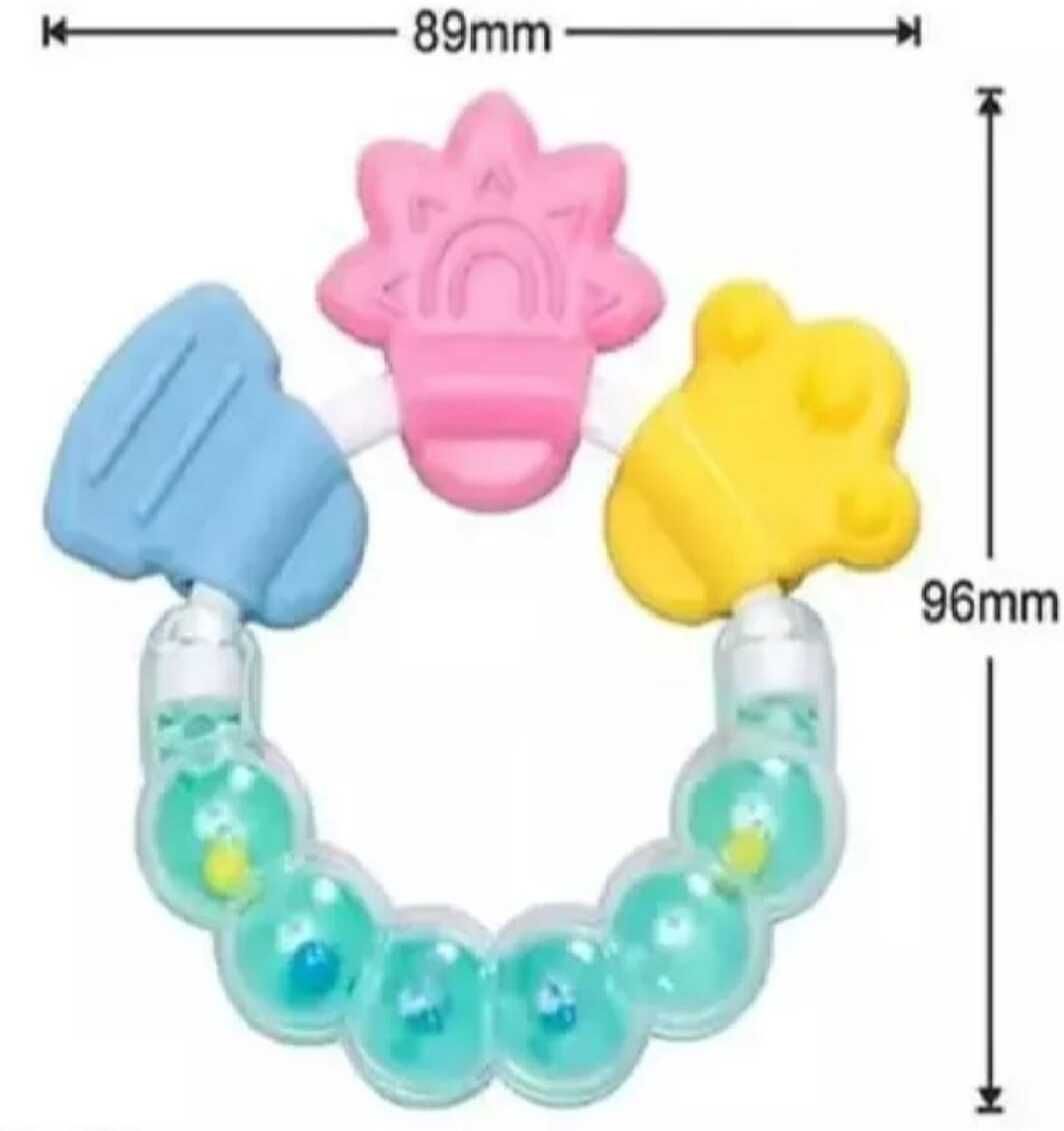 Baby Silicone Teether Rattle Toy for Infants with Colorful Beads Teether-image-39