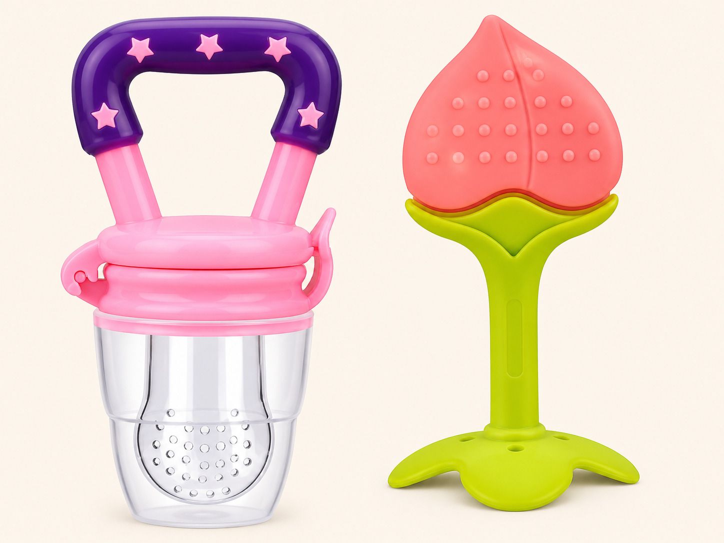 Baby Fruit Feeder & Teether Set Teether and Feeder-image-13