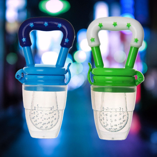 bzilo Pack of 2 Teether and Feeder/multicolor/Baby Product Teether and Feeder M_19 Feeder image 1
