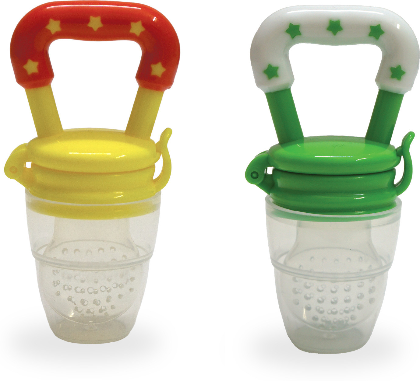 crawlly BPA Free Silicone Food/Fruit Nibbler Feeder, Teether Leak-Proof Seal (Pack of-2) Feeder image 1