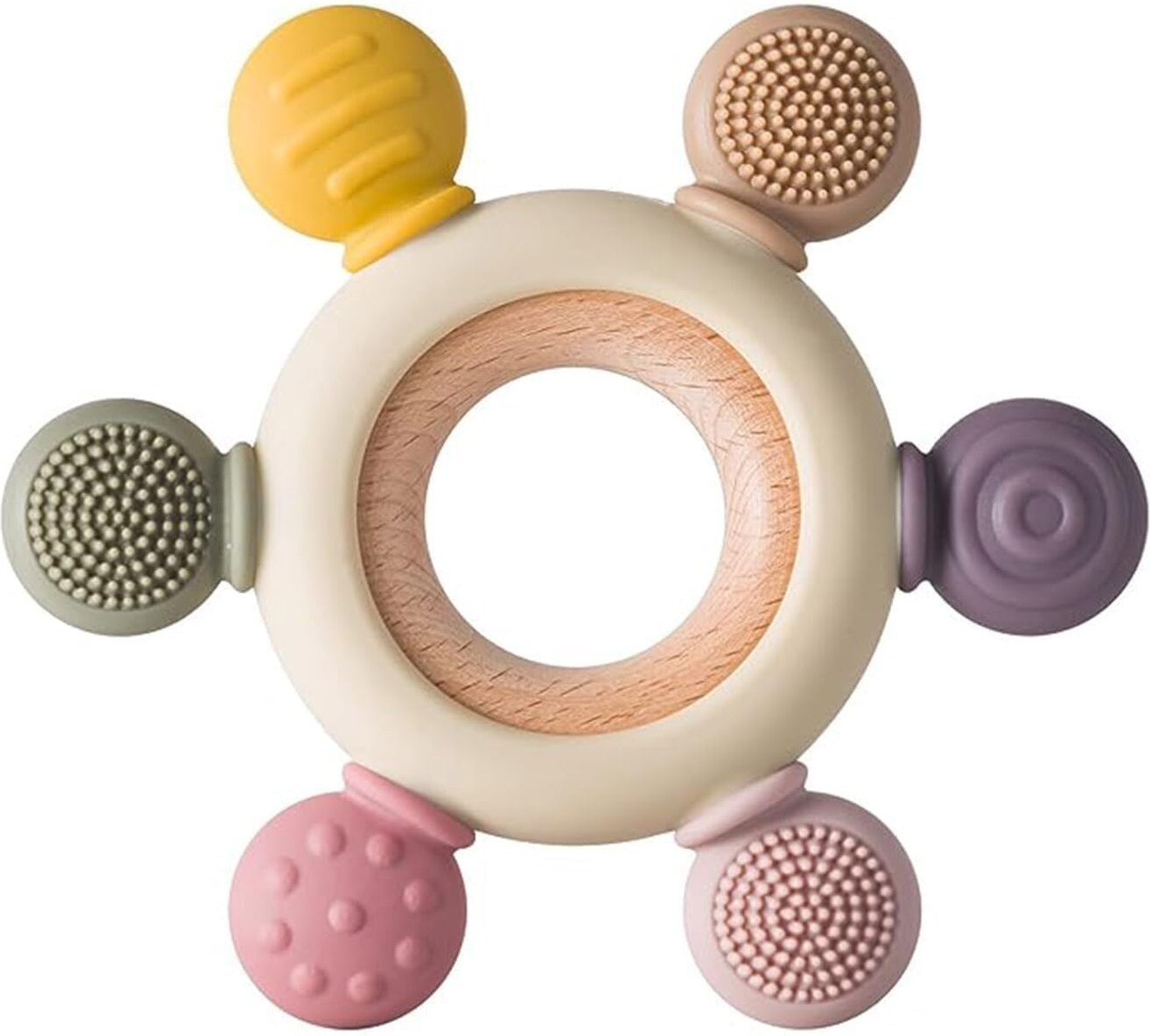 shrivyaa Unisex Silicone Baby Teether Toy for Teething Relief Teether-picture-42