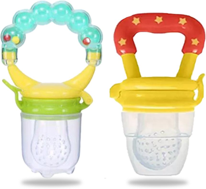 chinmay kids New Born Baby Pacifier With Rattle Handle Silicone Safe Fresh Fruit Feeder Soother-picture-18