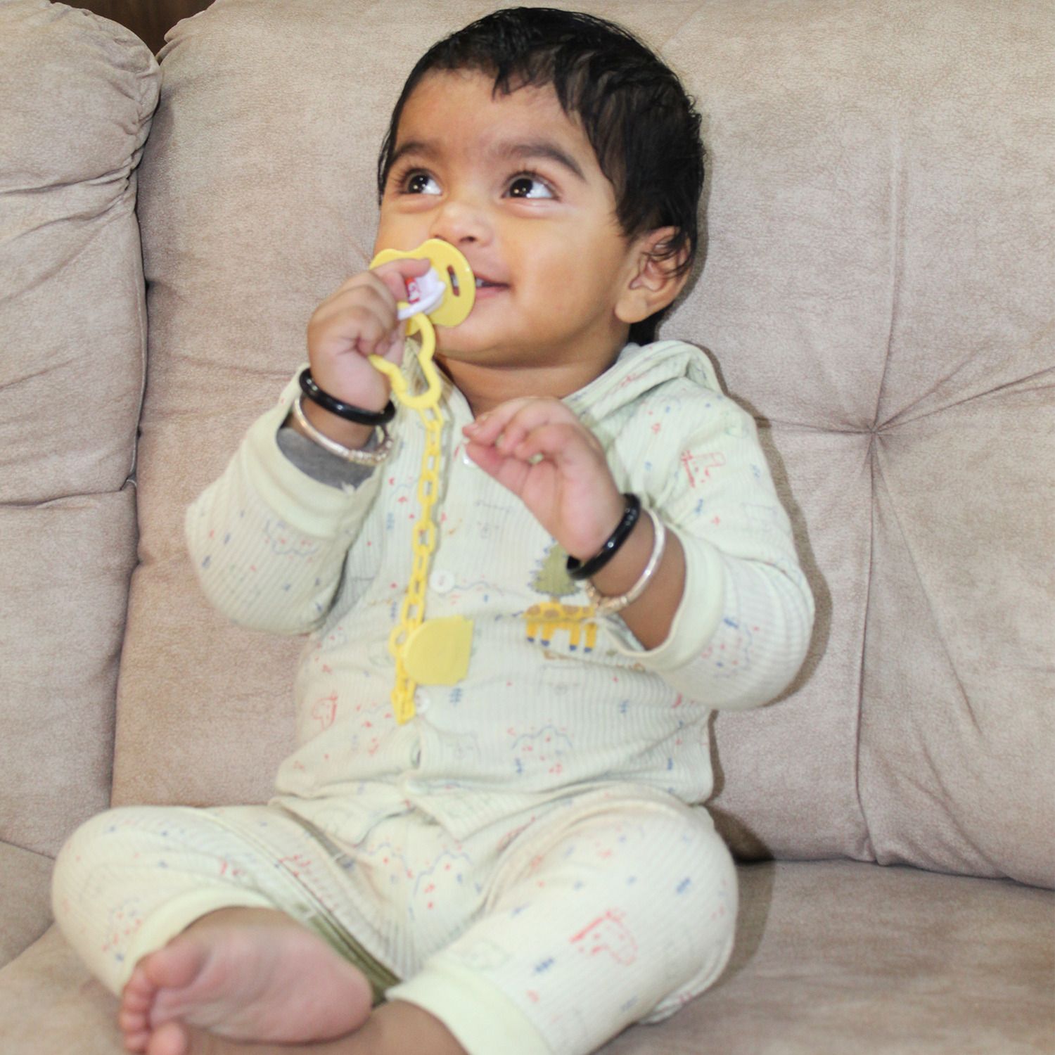 safe-o-kid Pacifier for baby with Holder Chain and Clip Designer soother for baby Soother Soother-picture-3