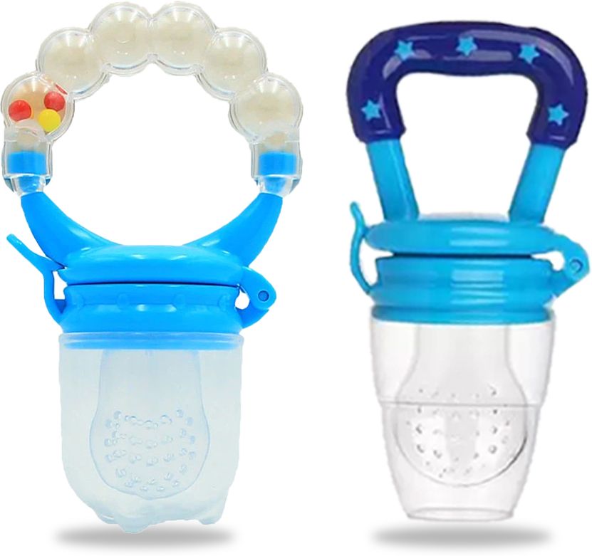 chinmay kids New Born Baby Pacifier With Rattle Handle Silicone Safe Fresh Fruit Feeder Soother-picture-45