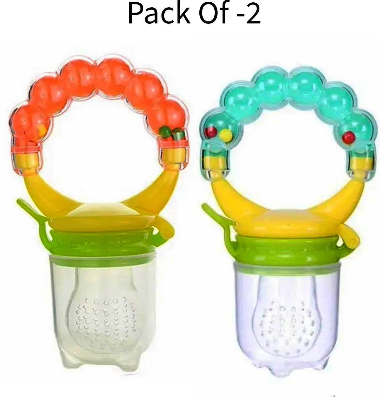 ambiaim international Baby Ring Style Food Feeder Nibbler Pacifier Silicone Supplies Nipple Soother-picture-11