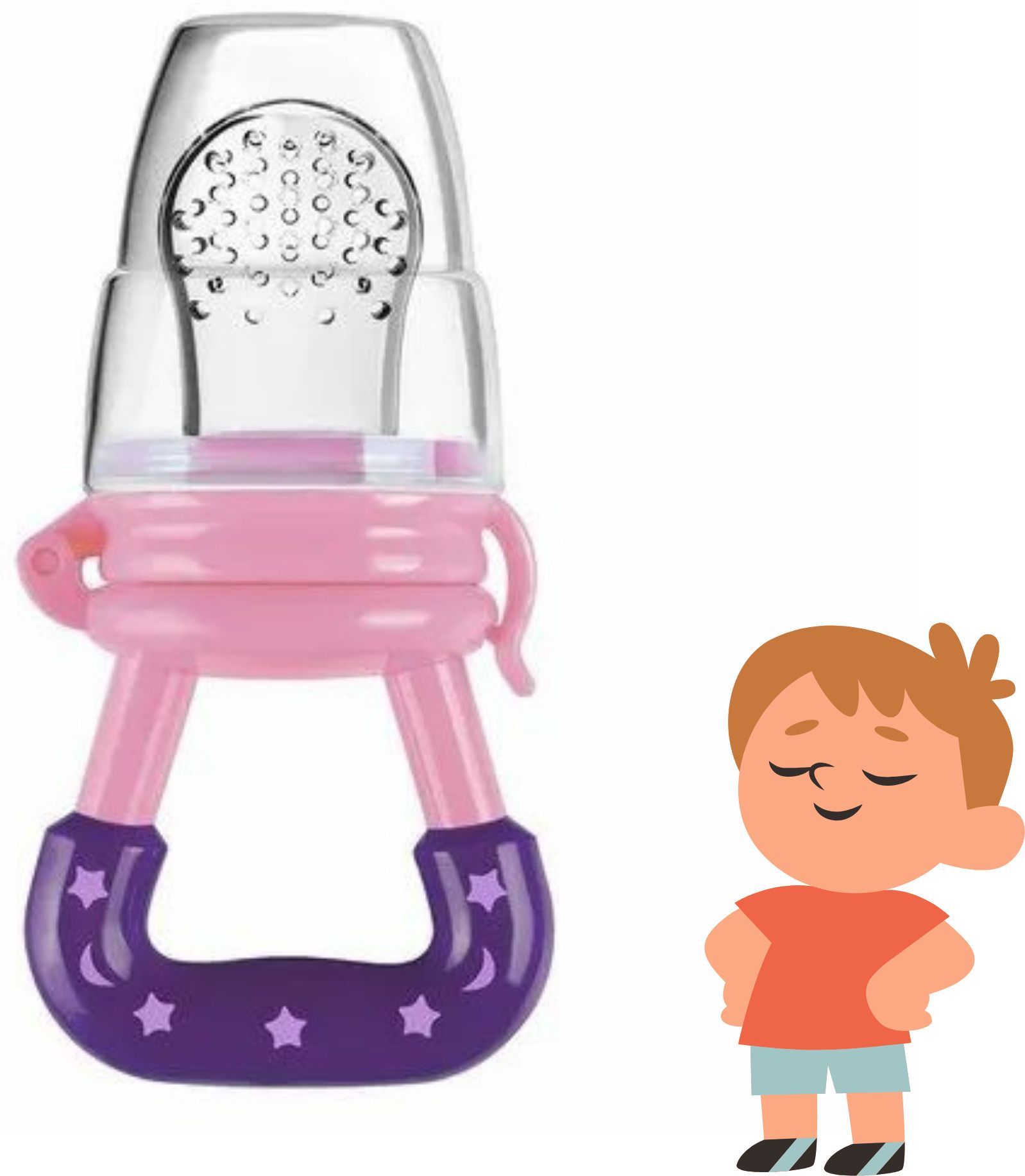 aapni dukan SST Sales Baby Food And Fruit Nibbler & Pacifier Teether BPA Free Nibbler BH460 Feeder-picture-16