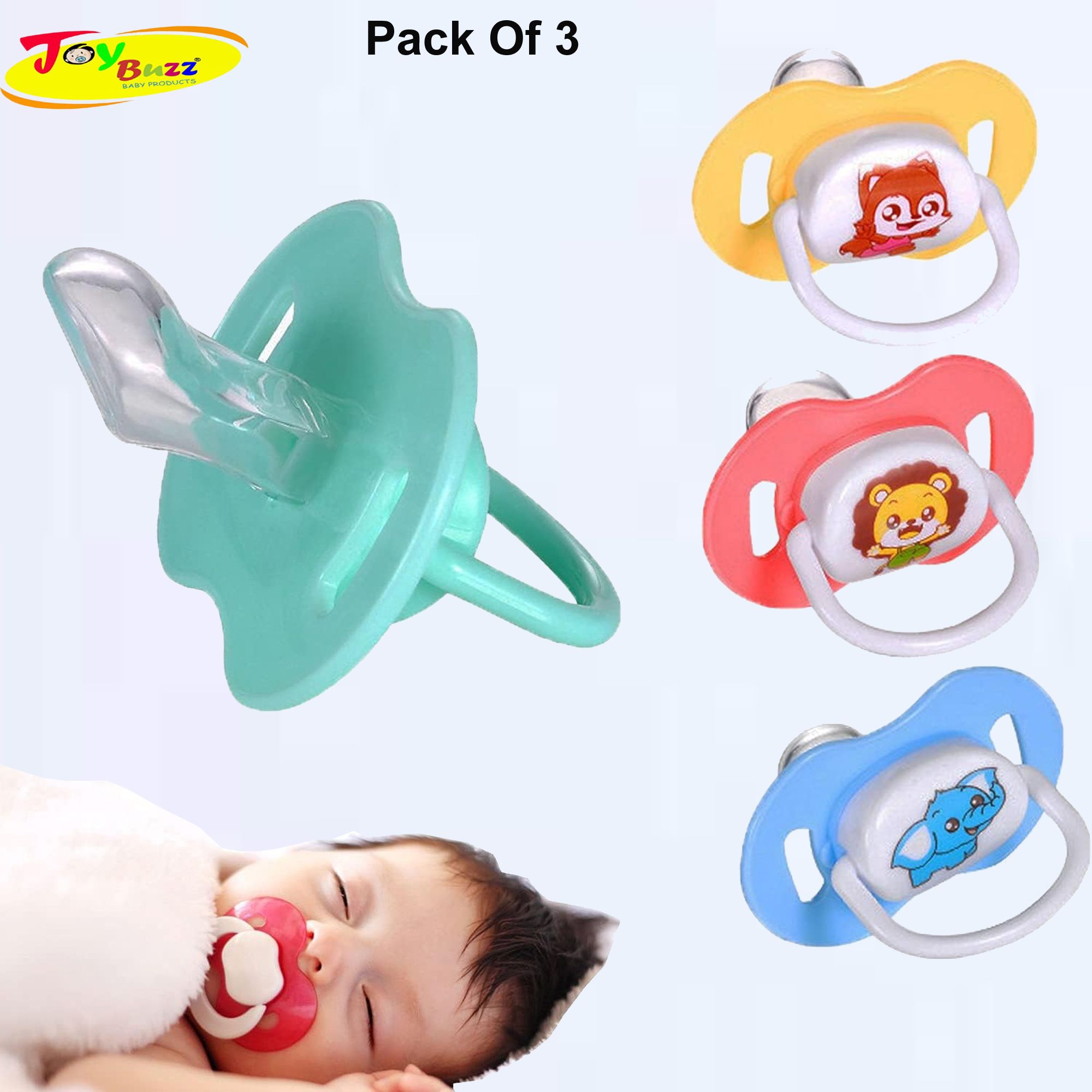 joy buzz Pacifier Ultra Light Soft Silicone Nipple Soother-picture-12