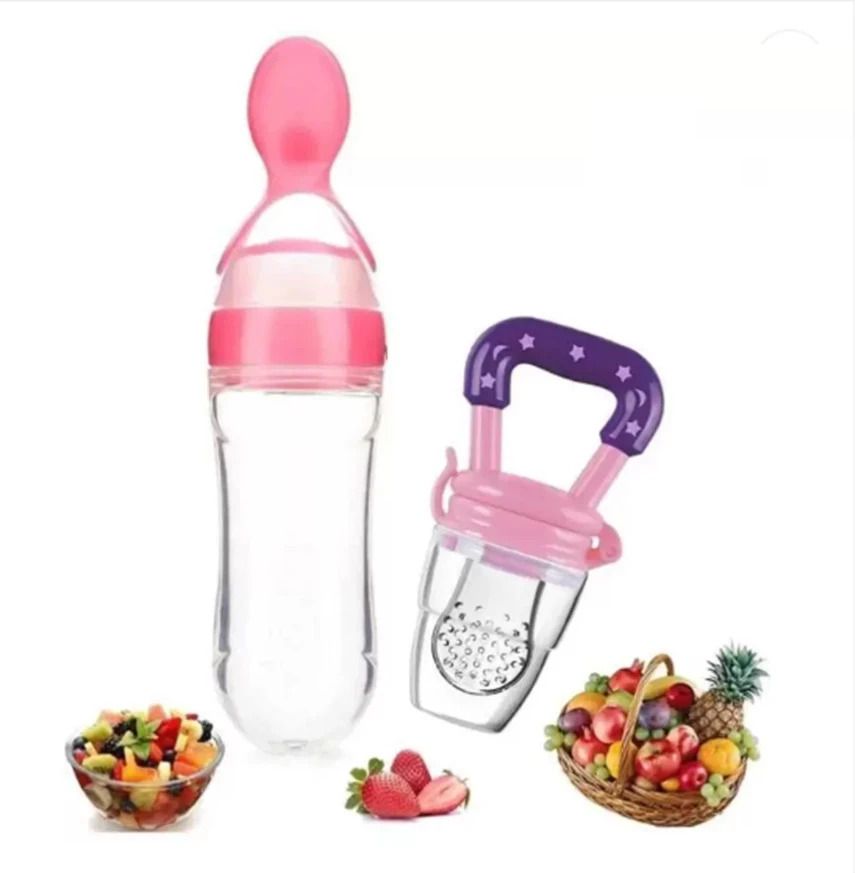 littlewonders Baby Fresh Fruit Food Feeder Nibbler Pacifier combo (Pack of 2) Teether and Feeder-picture-10