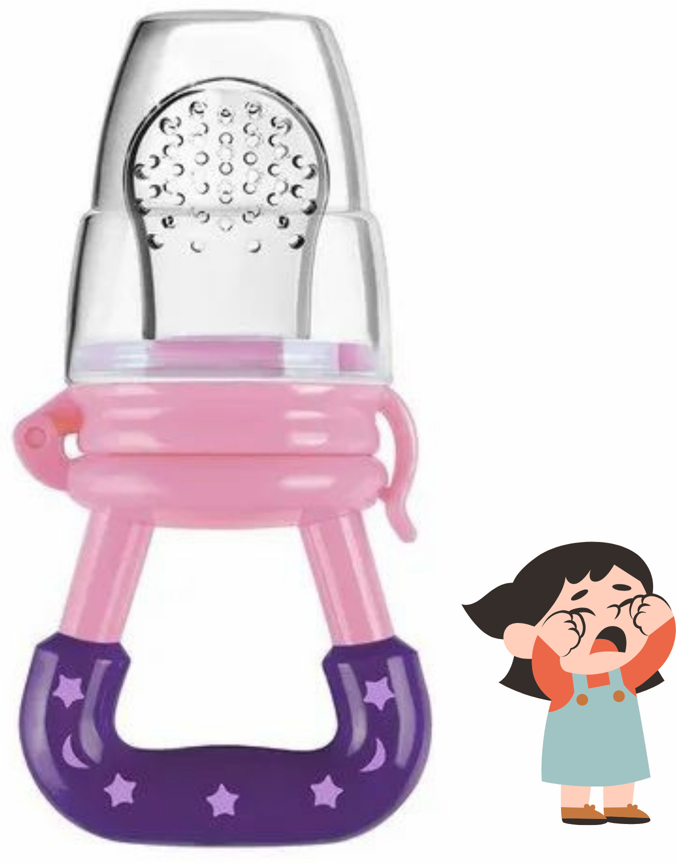 aapni dukan SST Sales Baby Food And Fruit Nibbler & Pacifier Teether BPA Free Nibbler BH491 Feeder image 1
