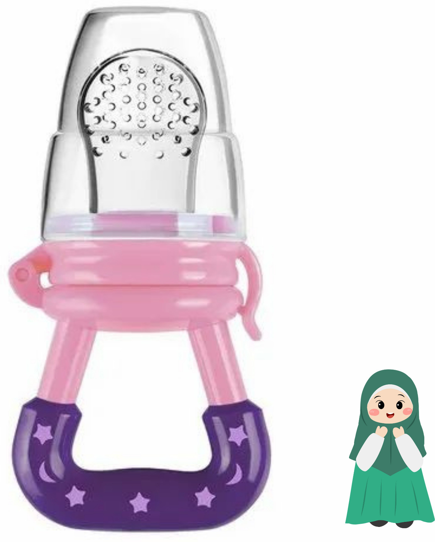 aapni dukan SST Sales Baby Food And Fruit Nibbler & Pacifier Teether BPA Free Nibbler BH22 Feeder image 1