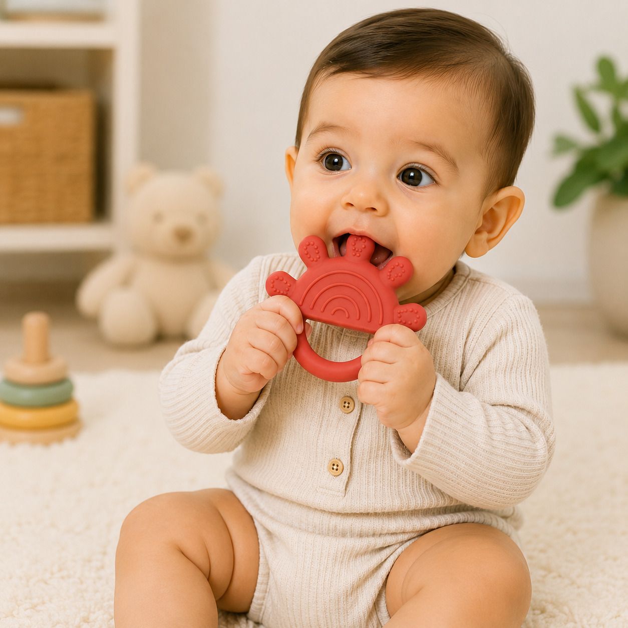 kidprotector Baby Teething Toy | Food-Grade Silicone BPA-Free Infant Teether Teether-picture-17