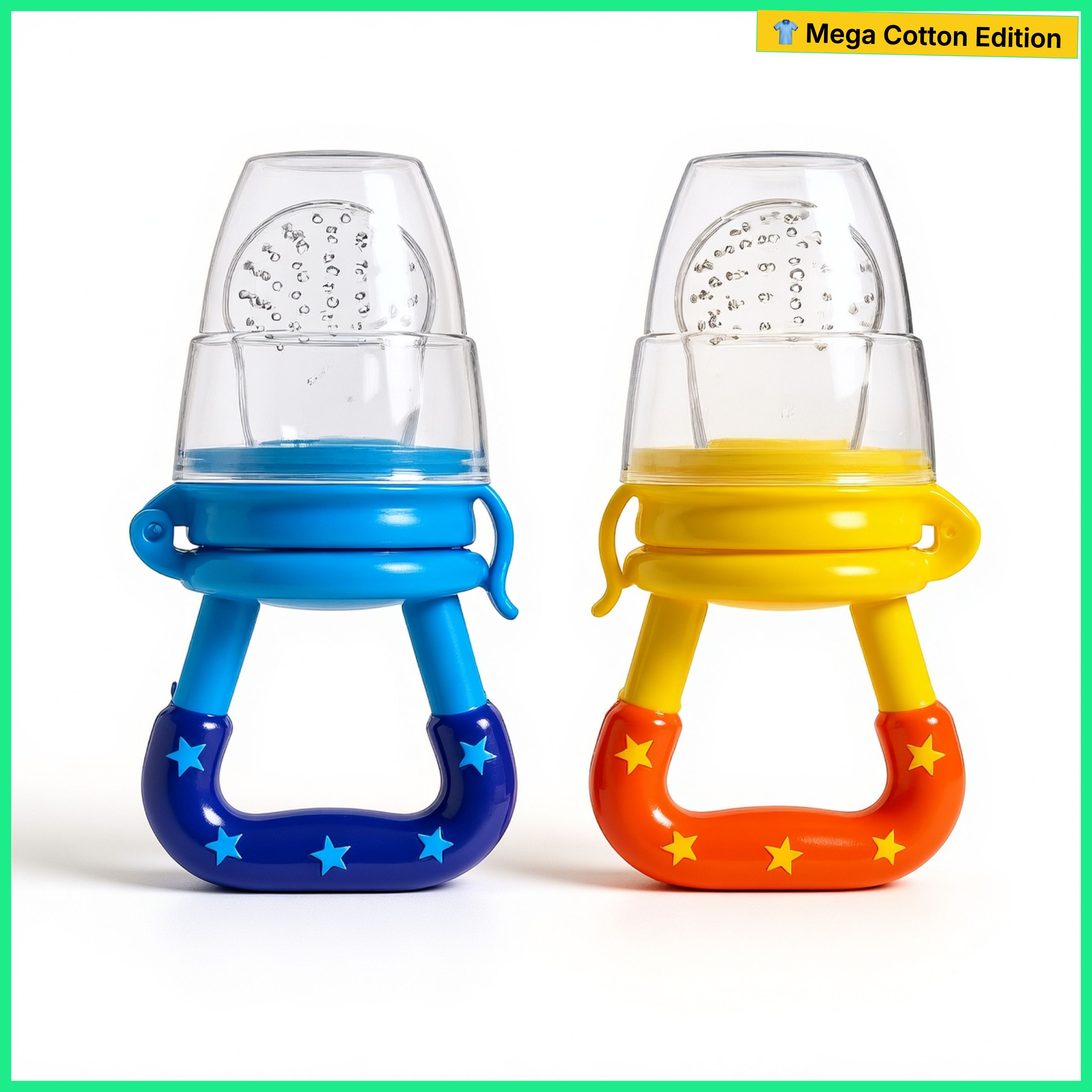 bubblino Silicone Baby Fruit Nibbler and Food Feeder Set, Soft Teether Toy for Infants Feeder-picture-30