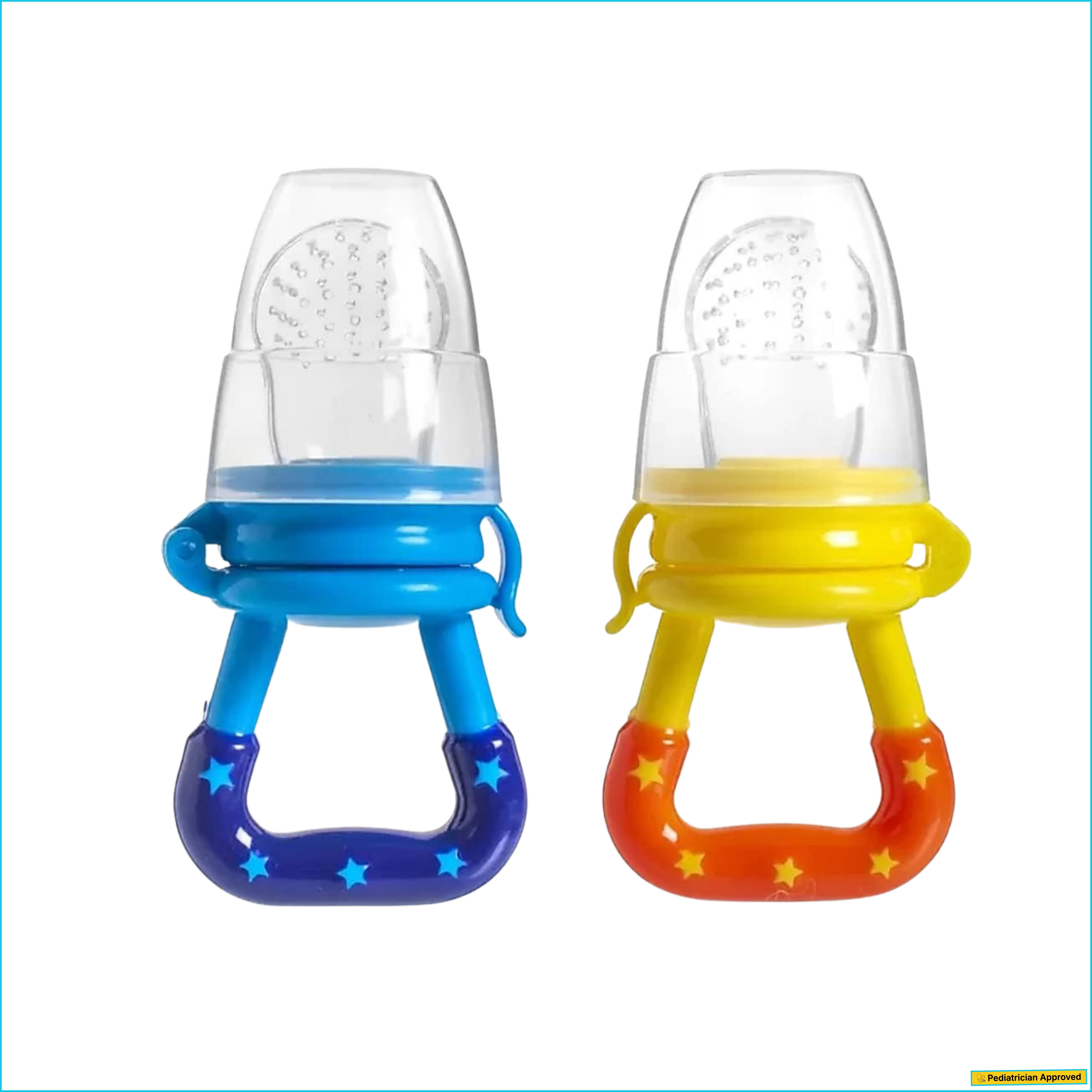 bubblino Fruit feeder, Pack of 2pc Food Grade Silicone (Multicolour, 03-36 Months) Feeder-picture-35