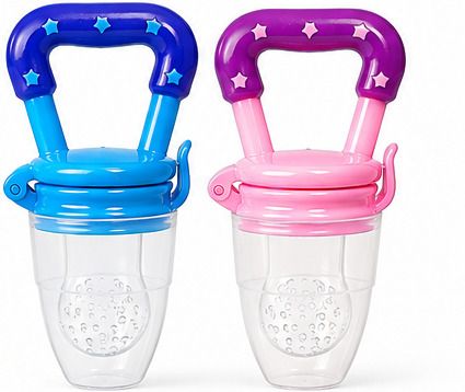 Baby Fruit & Food Feeder Pacifier BPA Free Silicone Nibbler Pack of 2 Feeder-image-41