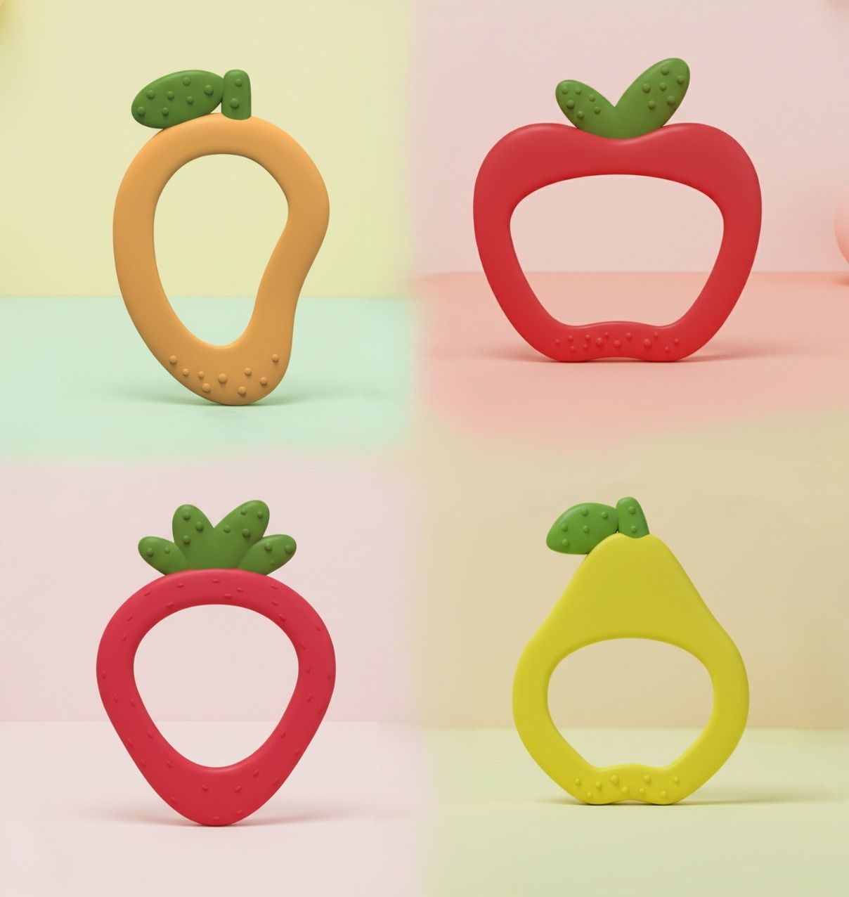 Silicone Baby Teether for Infants | BPA Free Food Grade Silicone Teething Toy Teether-image-49