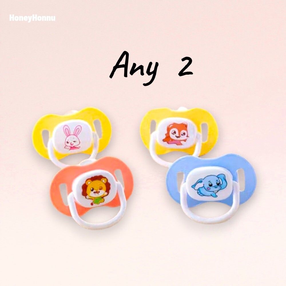 BPA Free Baby Silicone Soother Baby Soother Teether Soother for NewBorn (Any 2) Soother-image-27
