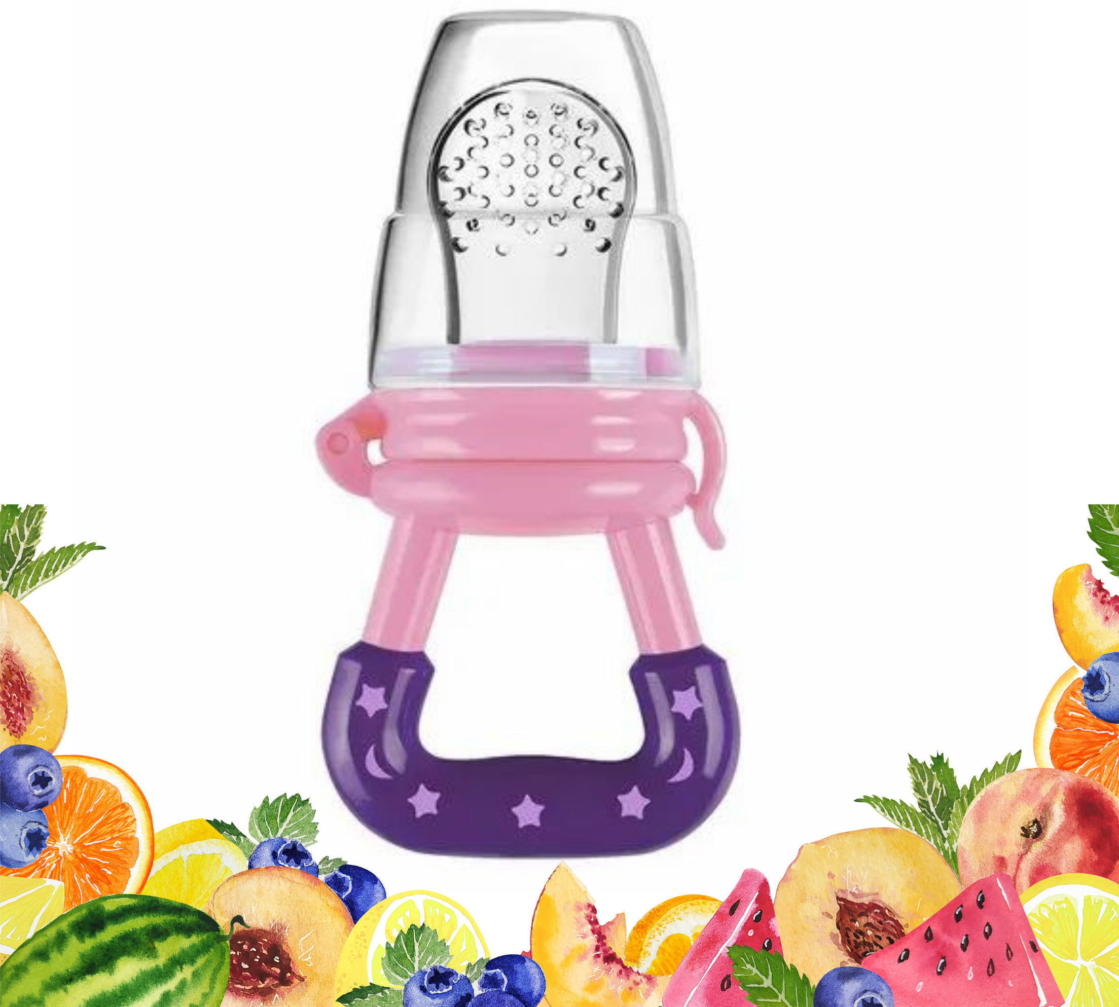 aapni dukan SST Sales Baby Food And Fruit Nibbler & Pacifier Teether BPA Free Nibbler NH12 Feeder image 1