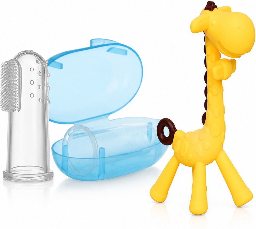 ivaan Baby Griffith Silicone Theether Or Finger Brush Combo Teether and Feeder-picture-29