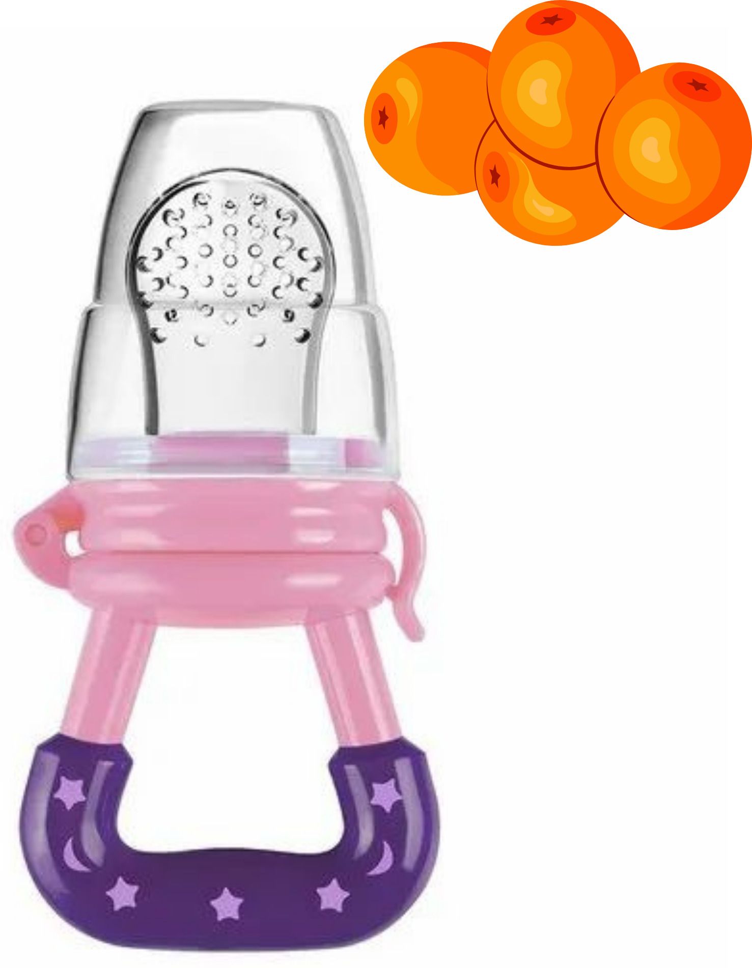 aapni dukan SST Sales Baby Food And Fruit Nibbler & Pacifier Teether BPA Free Nibbler NH351 Feeder-picture-22