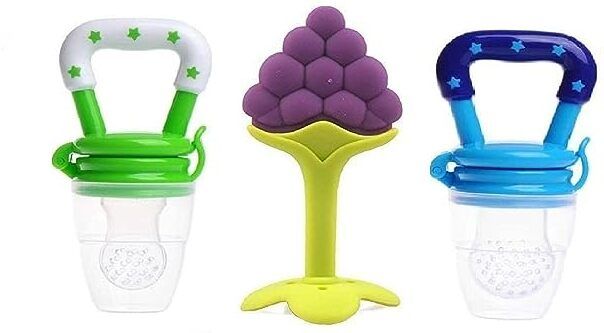 chicbunny 3PCS ( 2FRUIT FEEDER + 1 TEETHER) Soother-picture-12