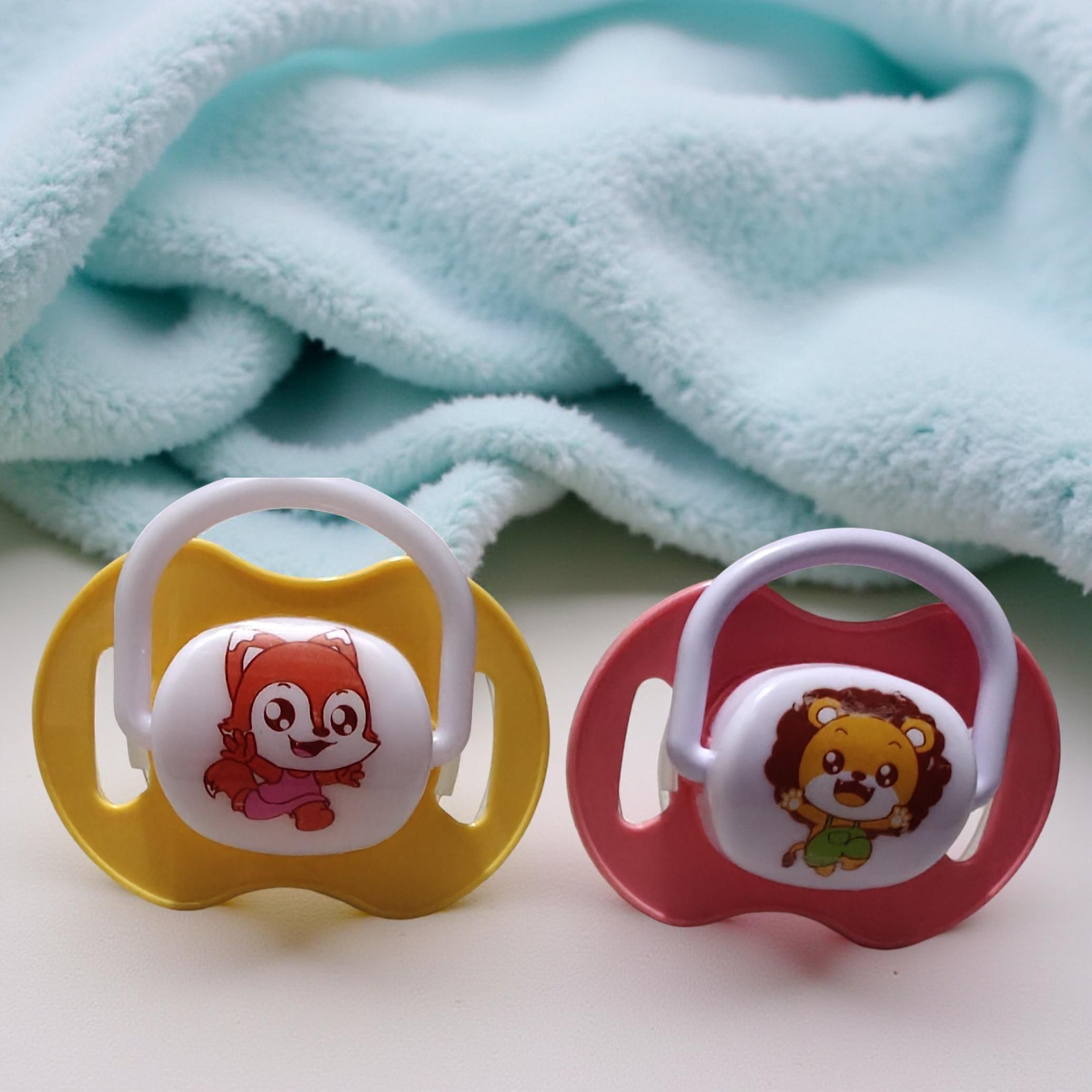 Multi Color Cartoon BPA-Free Silicone Pacifier | Orthodontic Soother for Babies Soother-image-3