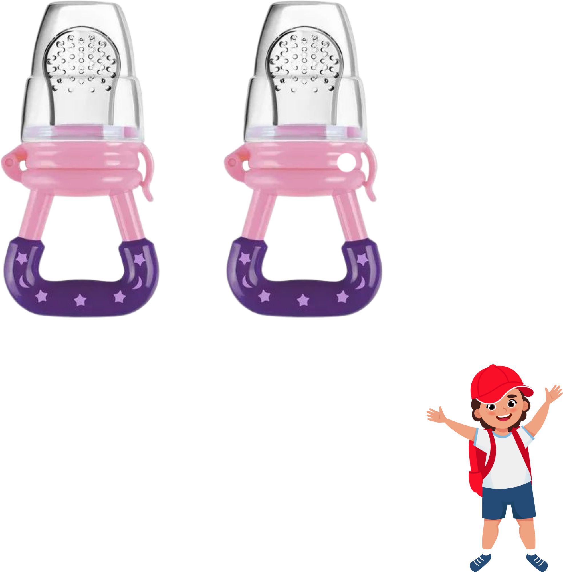aapni dukan SST Sales Baby Food And Fruit Nibbler & Pacifier Teether BPA Free Nibbler TH344 Feeder-picture-25