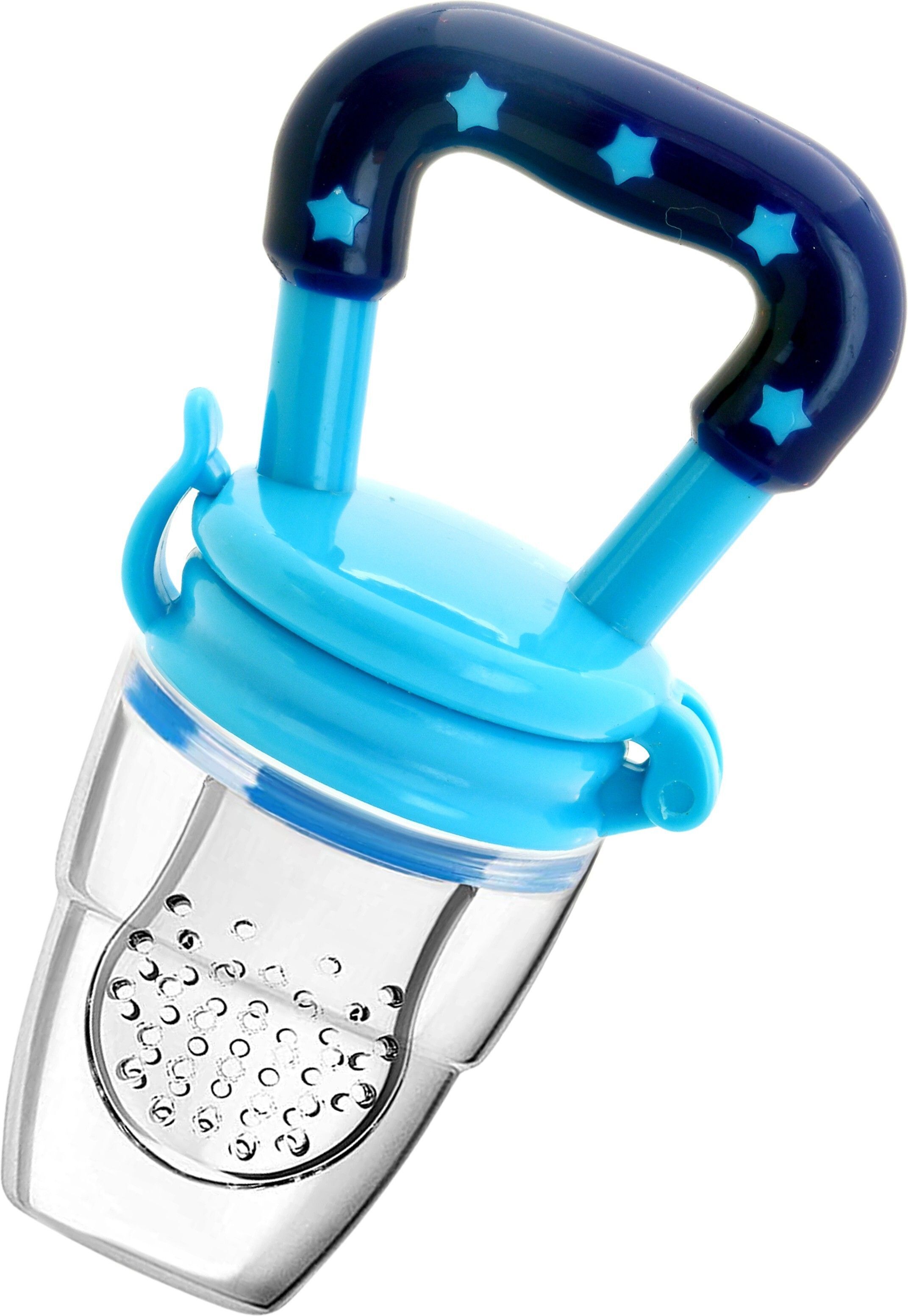 Fruit/Food Feeder/Pacifier/Nibbler with Silicon Mesh in Box Packing (Blue, Pack Soother-image-35