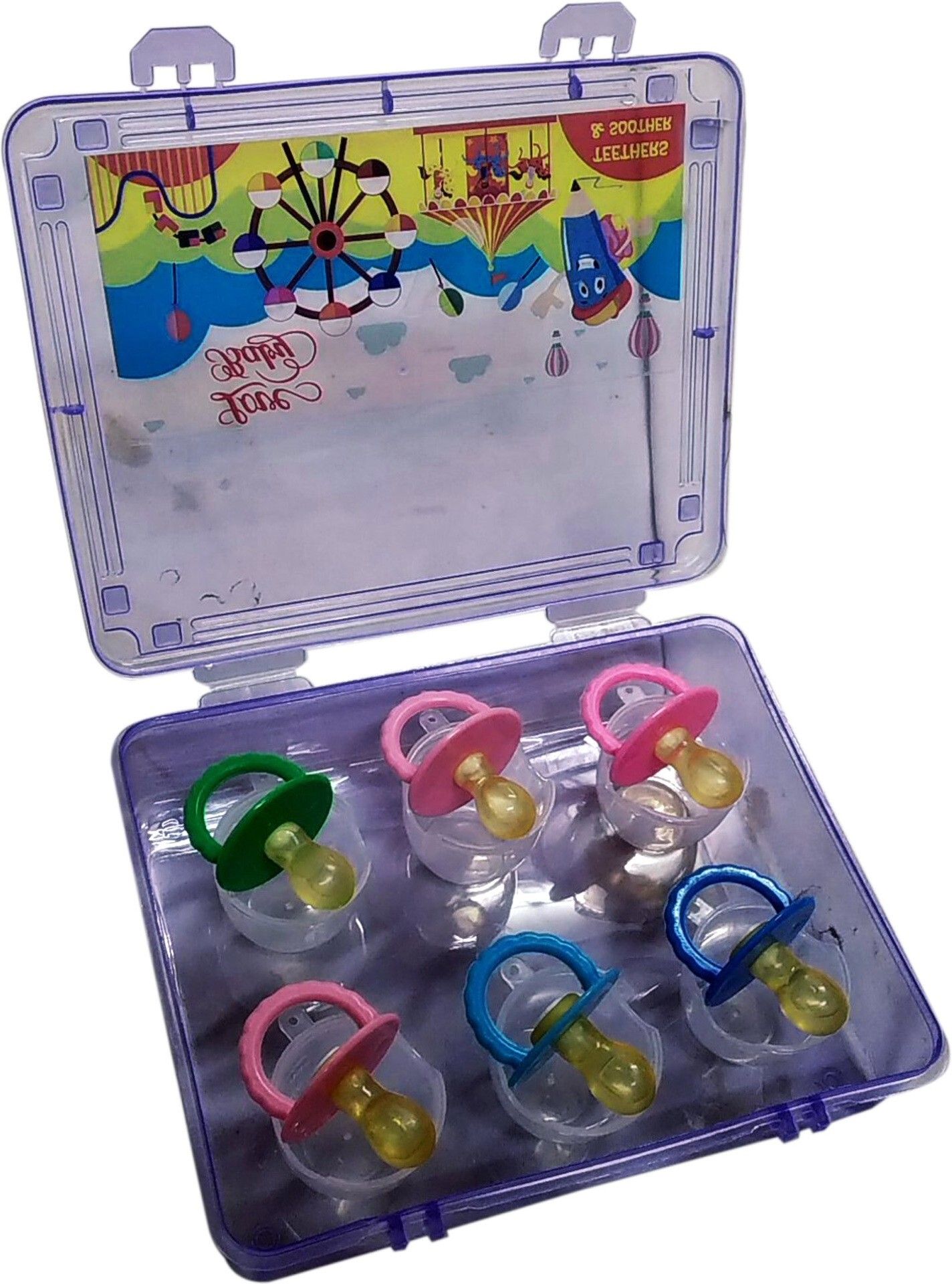 love baby Set of 6 Pacficiers for new born baby from birth Soother-picture-3