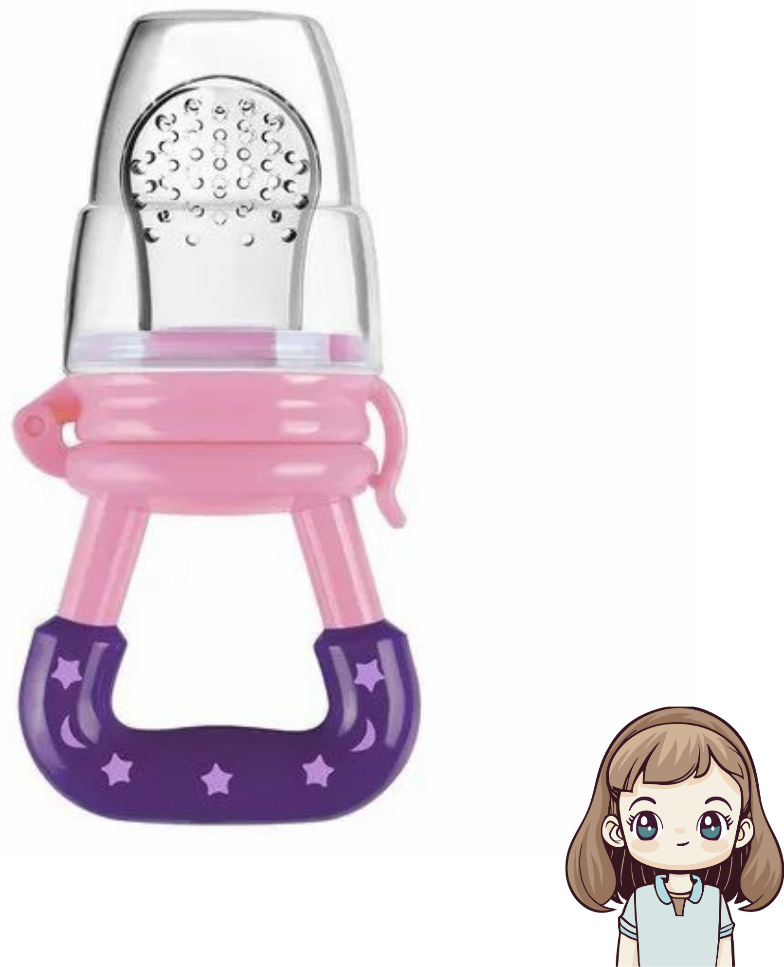 aapni dukan SST Sales Baby Food And Fruit Nibbler & Pacifier Teether BPA Free Nibbler BH111 Feeder image 1