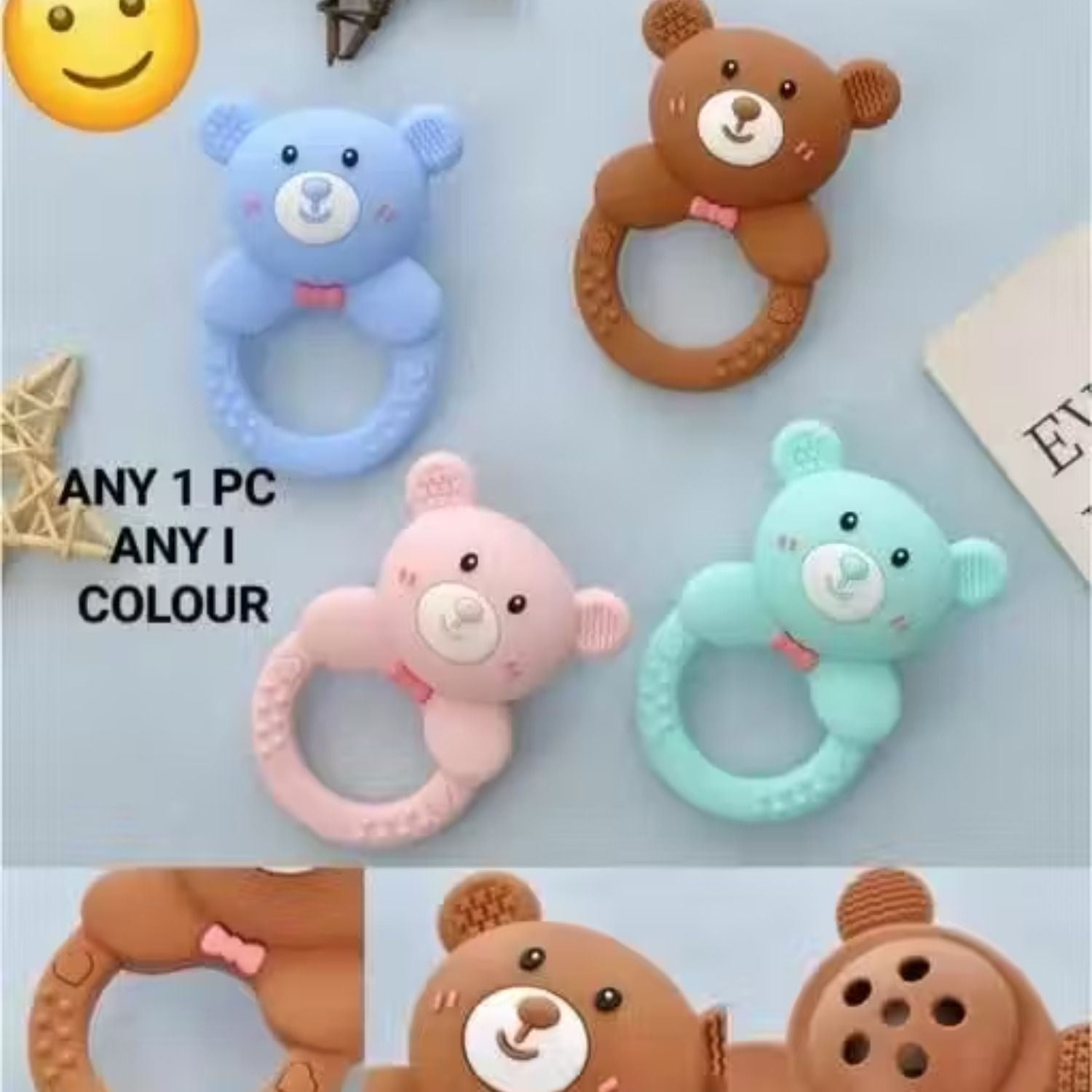 Baby Teether Shooter Toy | Soft Silicone Teething Toy with Shooter Soother-image-20