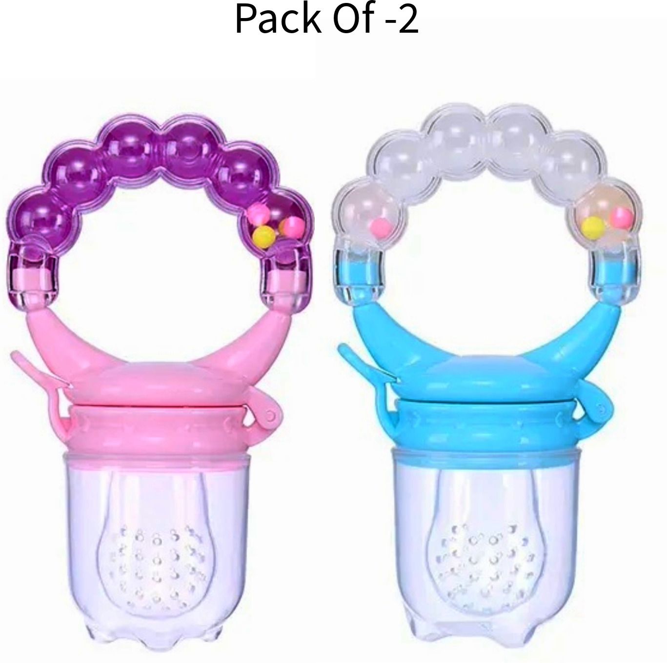 ambiaim international Baby Ring Style Food Feeder Nibbler Pacifier Silicone Supplies Nipple Soother-picture-26