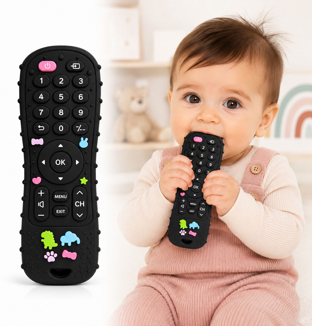 aentik TV Remote Silicone Baby Teether Teether-picture-10