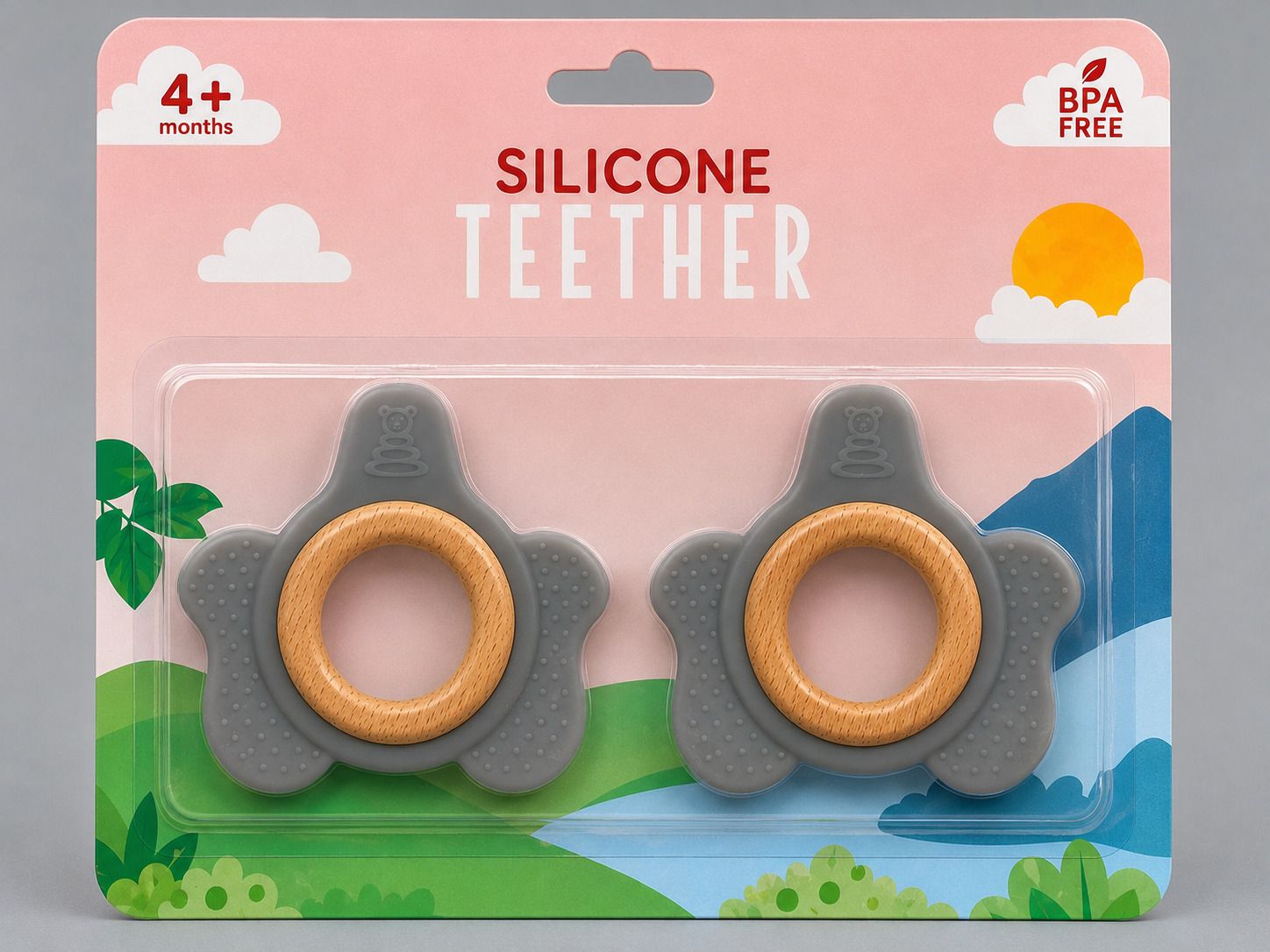 vihana Baby Silicone Wooden Fish Teether Teether-picture-42