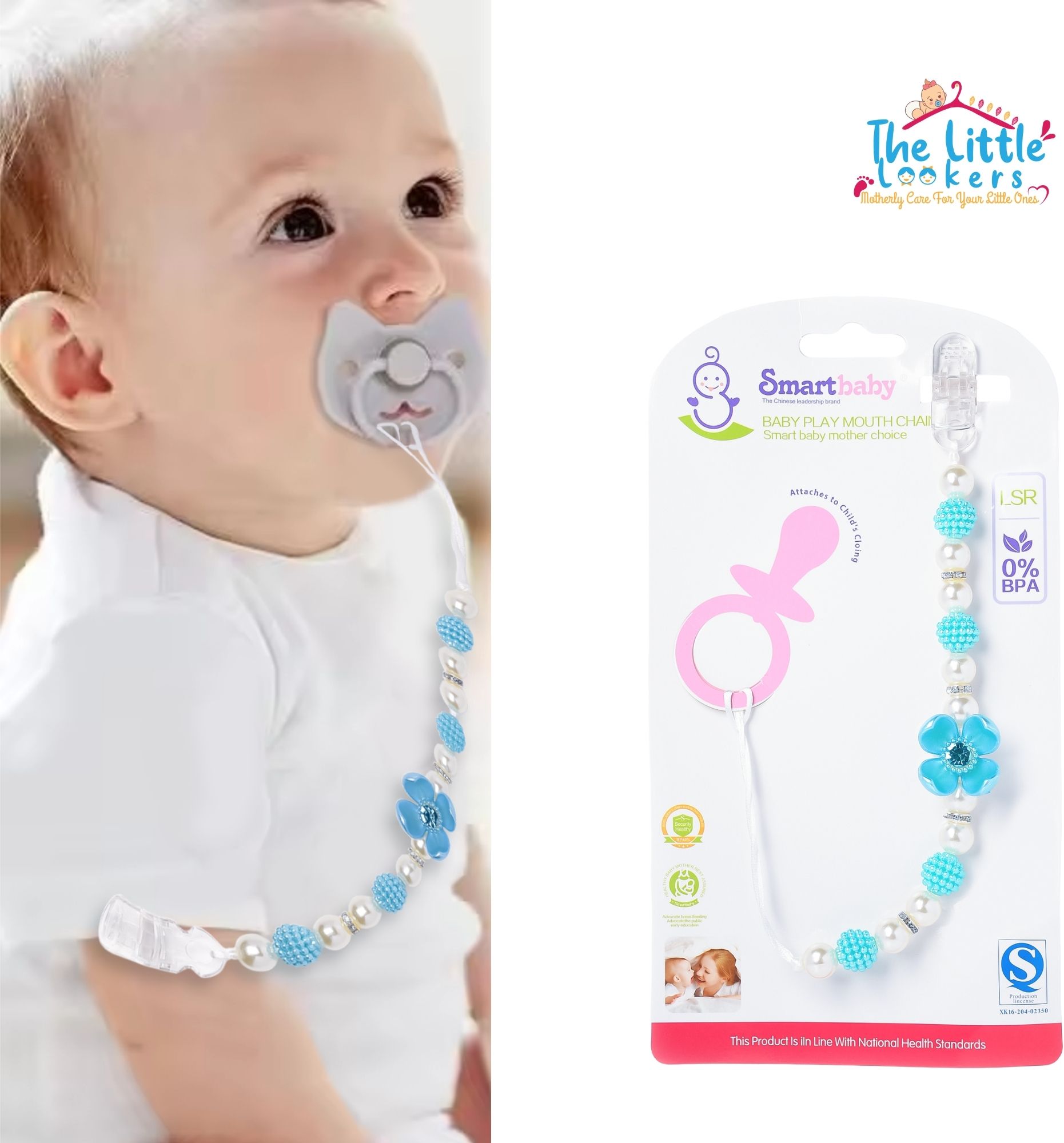 Silicone Pacifier Clip for Baby Boys & Girls, Fits Most Pacifiers, Teething Toys Soother-image-15