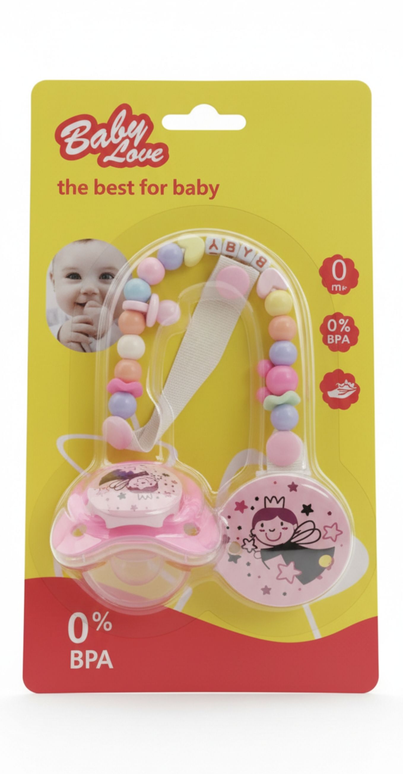Premium Baby Pacifier with Chain | Ultra Soft Soother for Baby & Teether Soother Soother-image-48