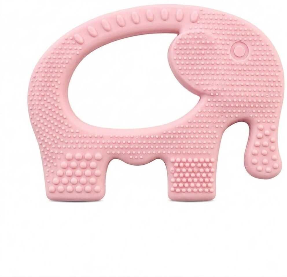 nephila Pink Elephant Baby Silicone Teether BPA Free Soft Chew Toy for Infants & Kids Teether-picture-12