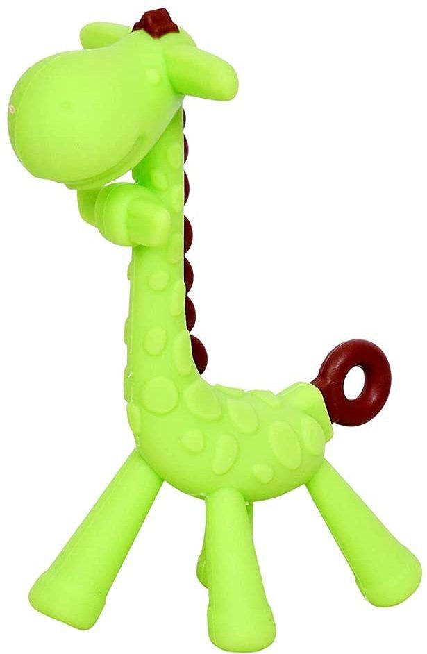 babygo Baby Silicone teether Giraffe Teething Toys Hand Chewing Soother Green Teether-picture-23