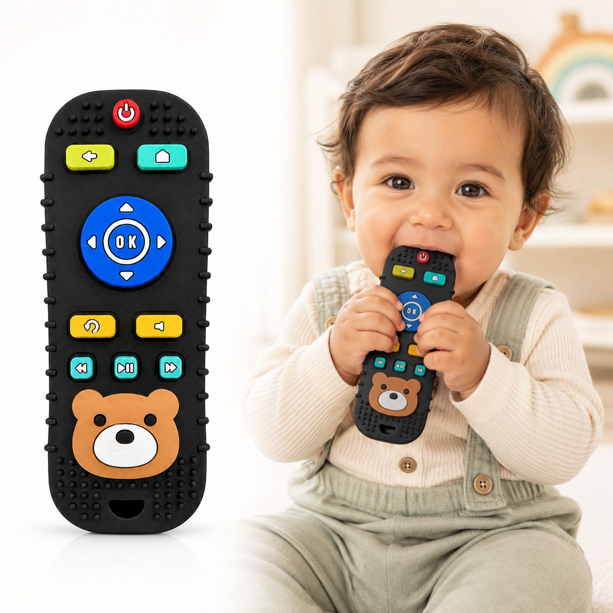 TV Remote Silicone Baby Teether Teether-image-29