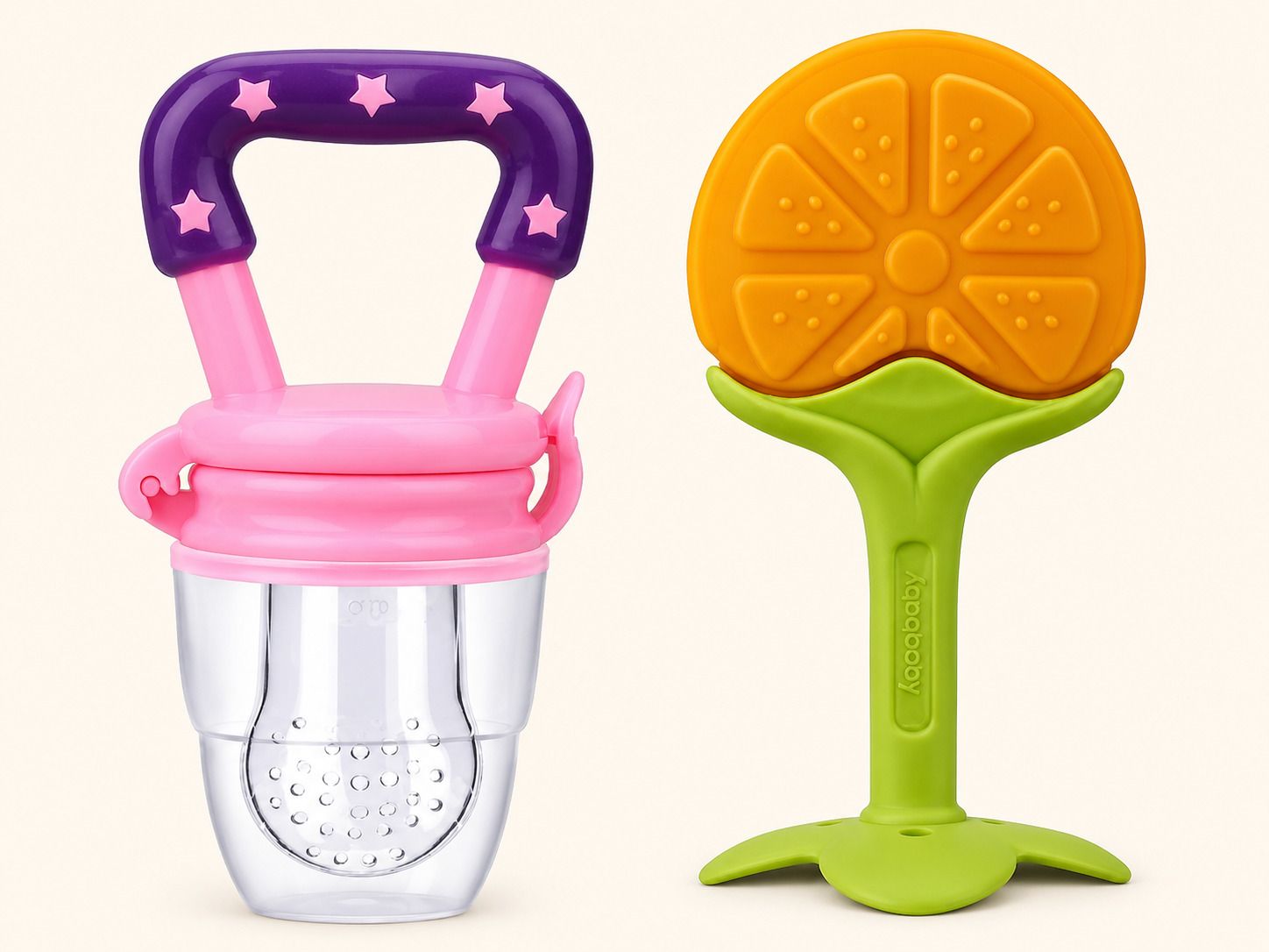 Baby Fruit Feeder & Teether Set Teether and Feeder-image-11