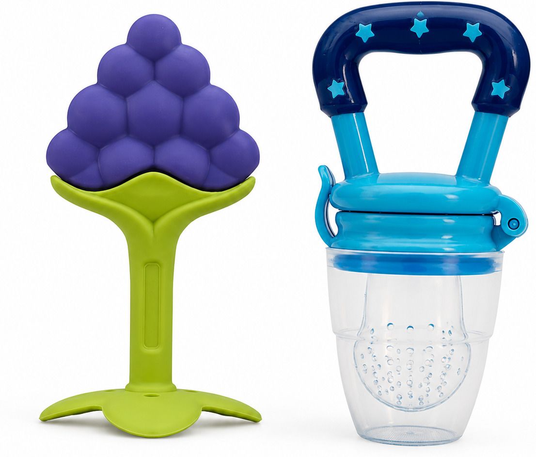 Baby Fruit Feeder & Silicone Teether Set Teether and Feeder-image-14