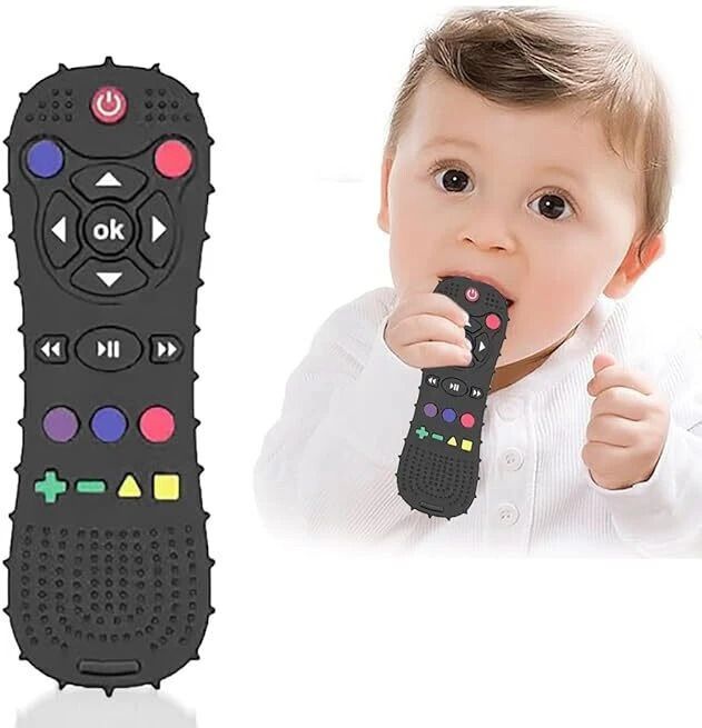 Remote Baby Teether Non-Toxic BPA Free Silicone Teething Toy For Infant Toddler Teether-image-10