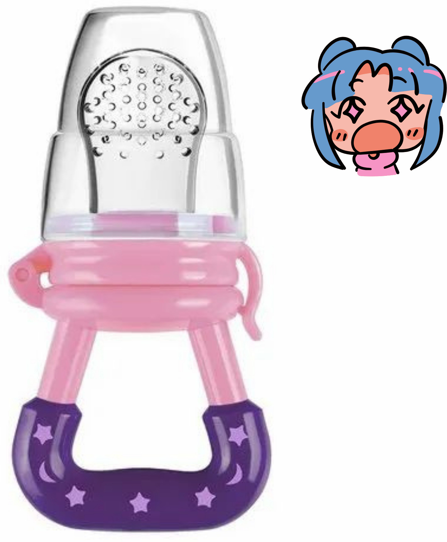 aapni dukan SST Sales Baby Food And Fruit Nibbler & Pacifier Teether BPA Free Nibbler BN495 Feeder image 1