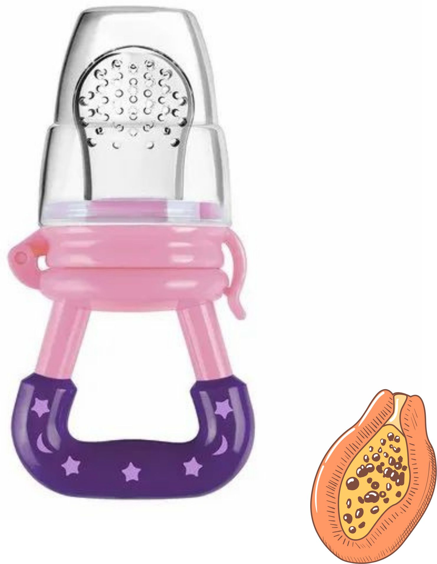 aapni dukan SST Sales Baby Food And Fruit Nibbler & Pacifier Teether BPA Free Nibbler NH497 Feeder-picture-24