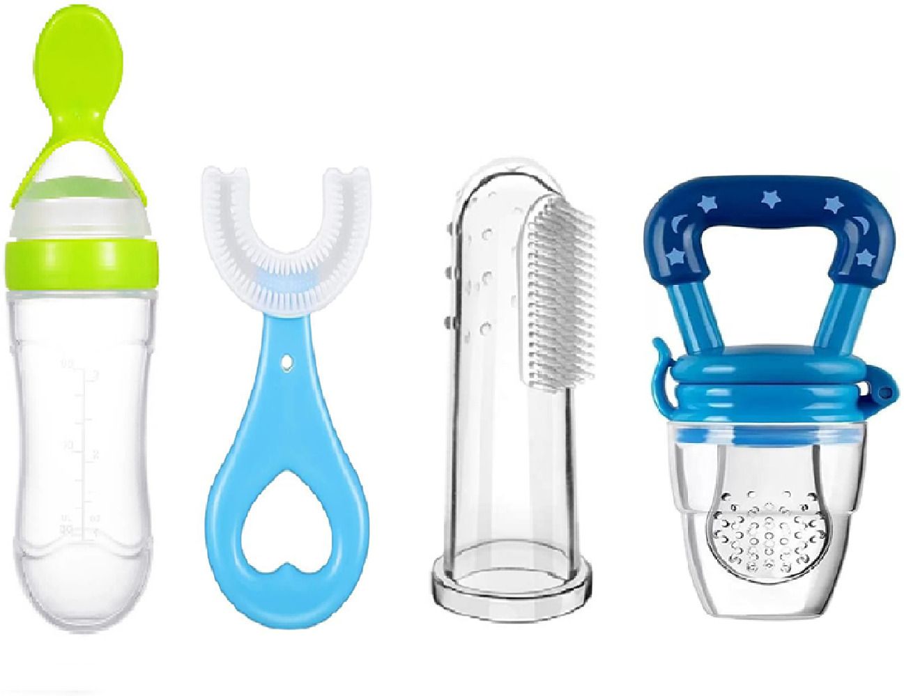 BABY SPOON FEEDING BOTTEL B,U SHAPE BRUSH,FINGER BRUSH & NIBLER B Soother-image-6