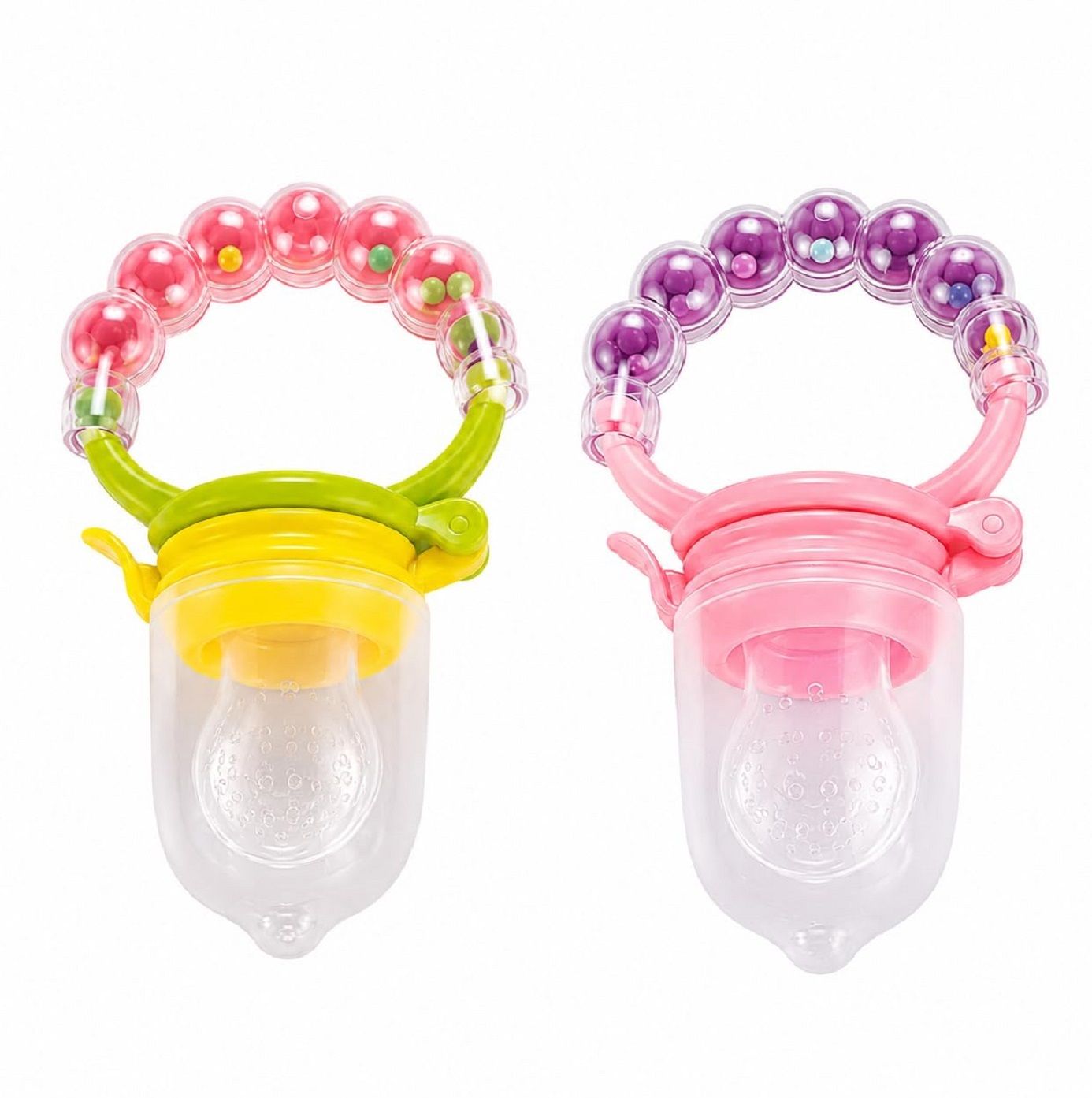sportsly Baby Silicone Fruit Feeder & Fresh Food Nibbler Feeding for Fruits Pack of 2 Teether and Feeder-picture-25