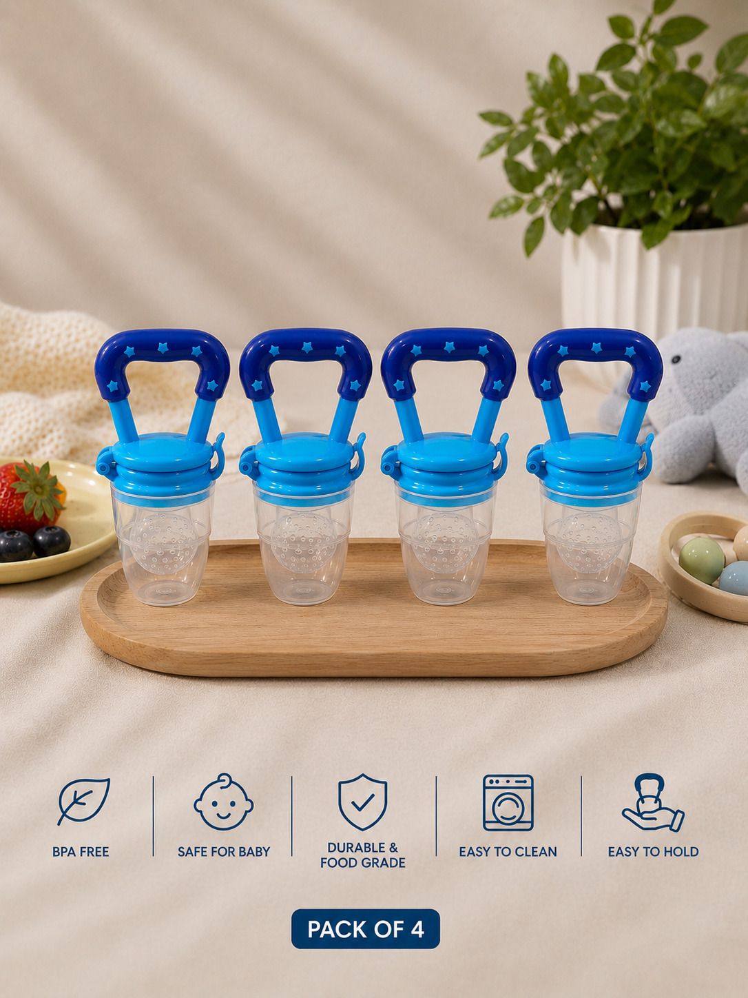 Baby Fruit Feeder Pacifier for Babies 6+ Months Silicone Food Feeder Feeder-image-15